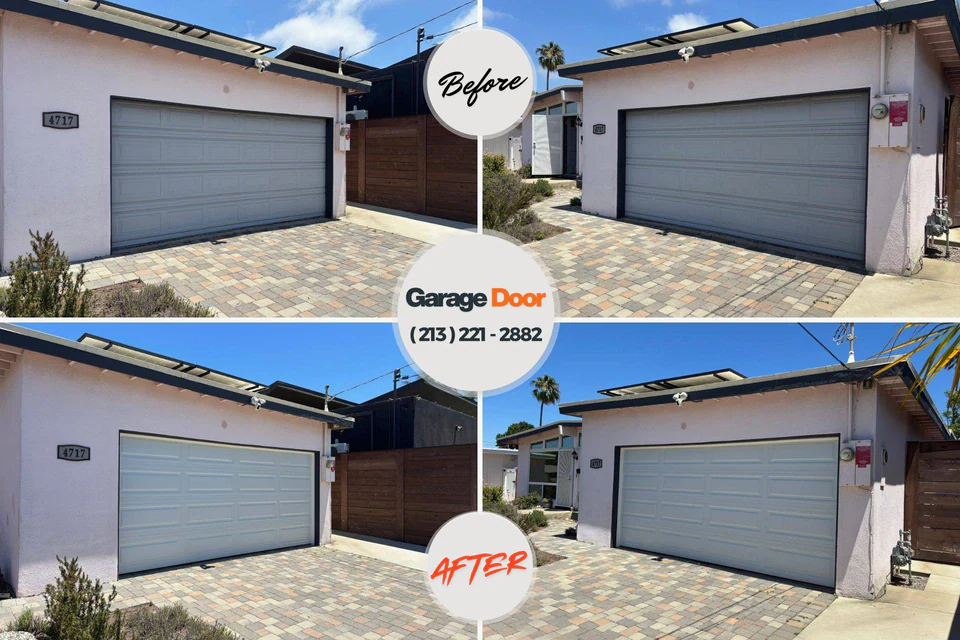 Before and after: garage door repair South Greensburg, PA